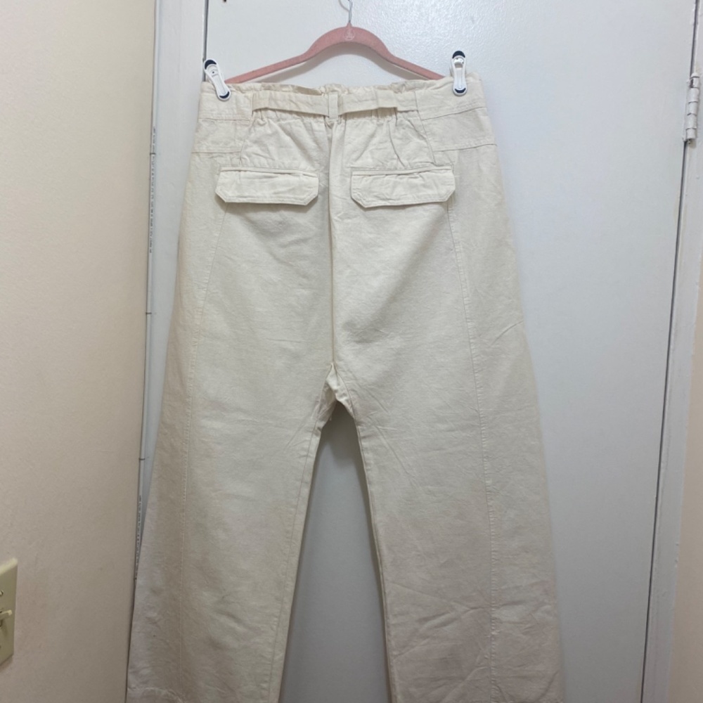 NWT Free People Sky Rider Straight Leg in Ecru - Size Large - Picture 5 of 7